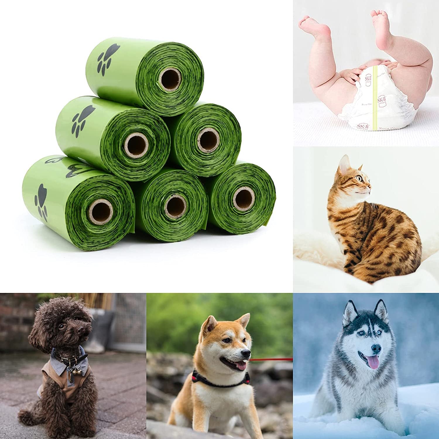 Professional Product Title: "720 Biodegradable Dog Poop Bags with Dispenser - Extra Thick, Strong, Leak-Proof, Scented (4 Mixed Colors)"